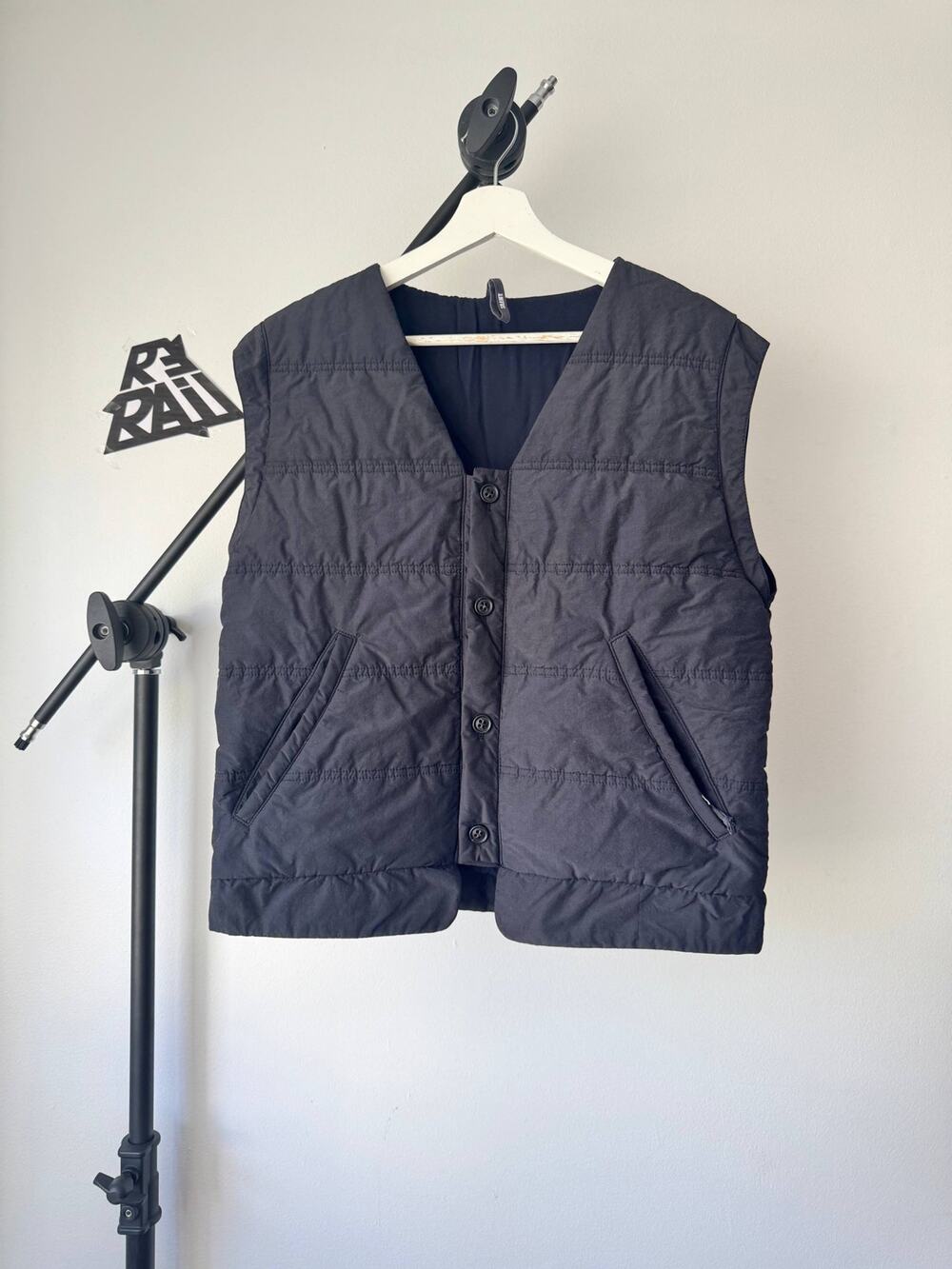 Damir Doma Silent Technical Quilted Vest Black